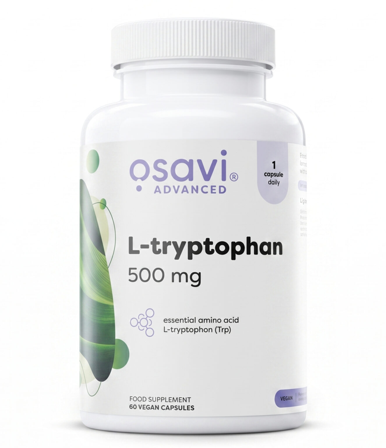 L-Tryptophan – Amino Acid Formula | OSAVI | 60 Capsules - Science-Backed Performance L-Tryptophan – Amino Acid Formula | OSAVI | 60 Capsules | Clinical-Grade Longevity Protocol, SLEEP supplement.