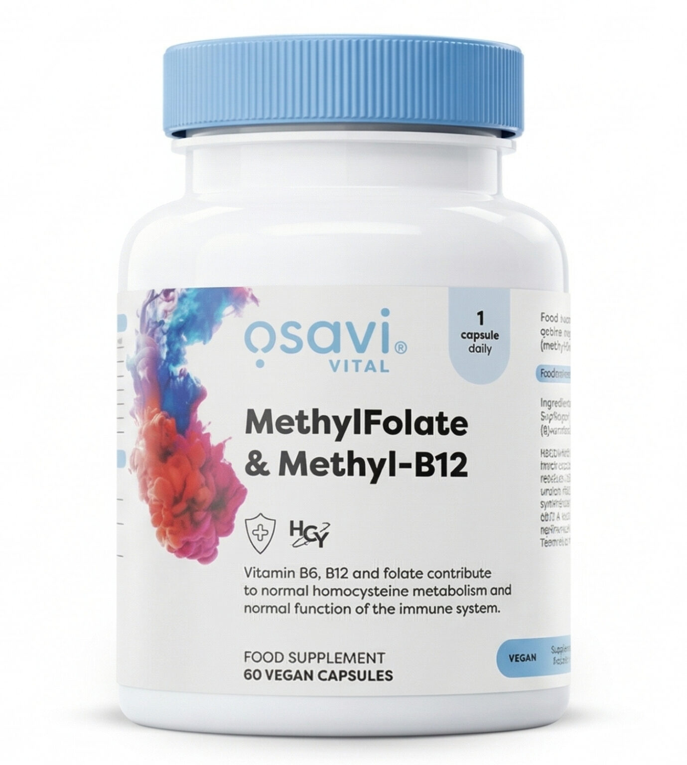 Methyl B-Complex – B6, B9, B12 | OSAVI | 60 Capsules | Clinical-Grade Longevity Protocol, HEALTH & Vitamins & Minerals supplement.