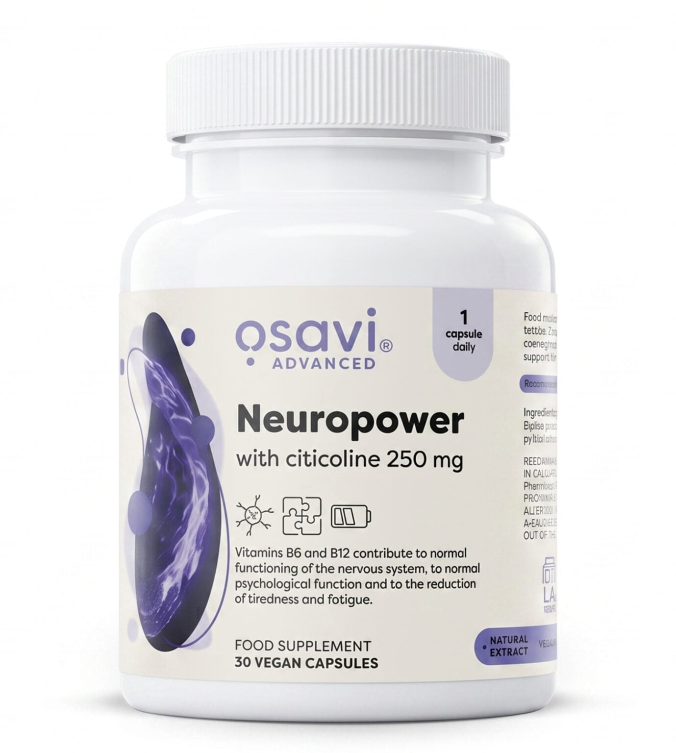 NeuroPower Cognizin Citicoline for Brain Activity | OSAVI | 30 Capsules - Science-Backed Performance NeuroPower Cognizin Citicoline for Brain Activity | OSAVI | 30 Capsules | Clinical-Grade Longevity Protocol, FOCUS supplement.