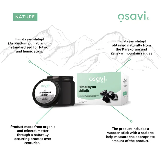 Himalayan Shilajit Resin – Authentic Antiquity Extract | OSAVI | 25g - product photo 3, LONGEVITY & NAD+ & Cellular Energy.