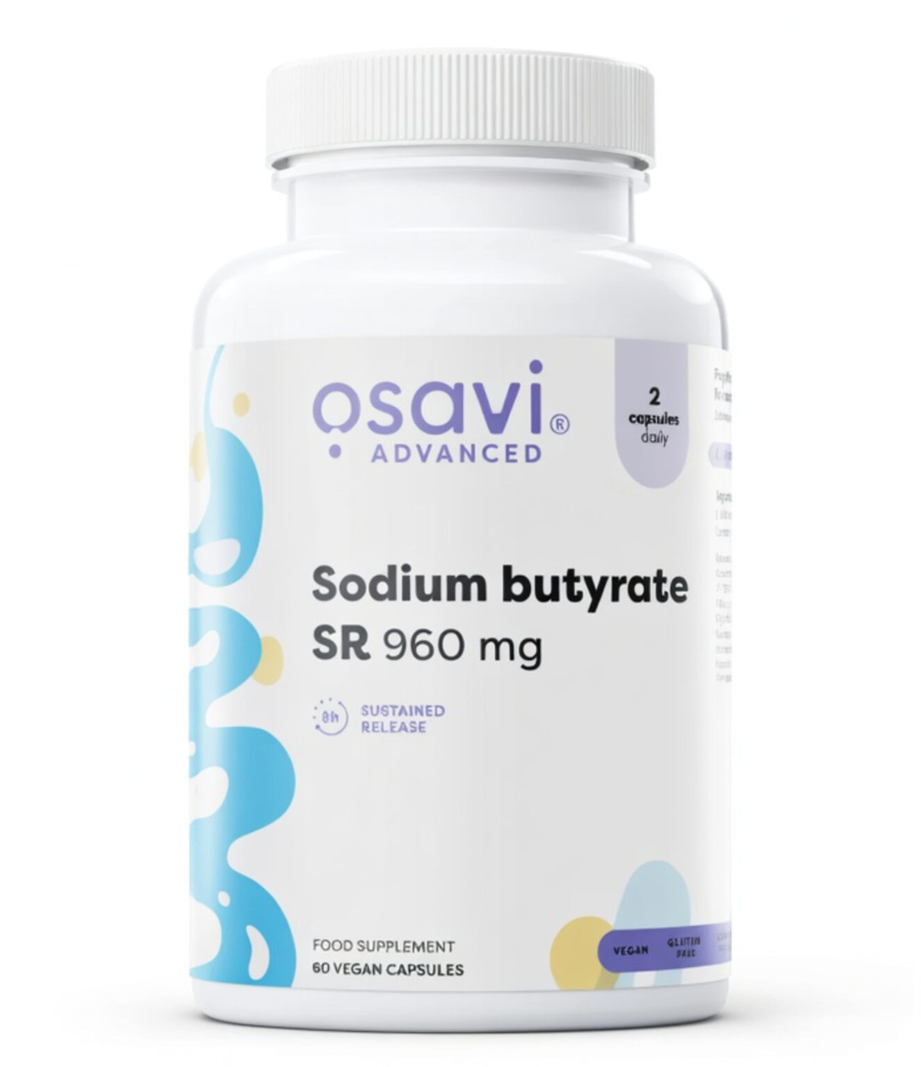 Sodium Butyrate – Gut Support | OSAVI | 60 Capsules | Clinical-Grade Longevity Protocol, Gut Health & Probiotics & HEALTH supplement.