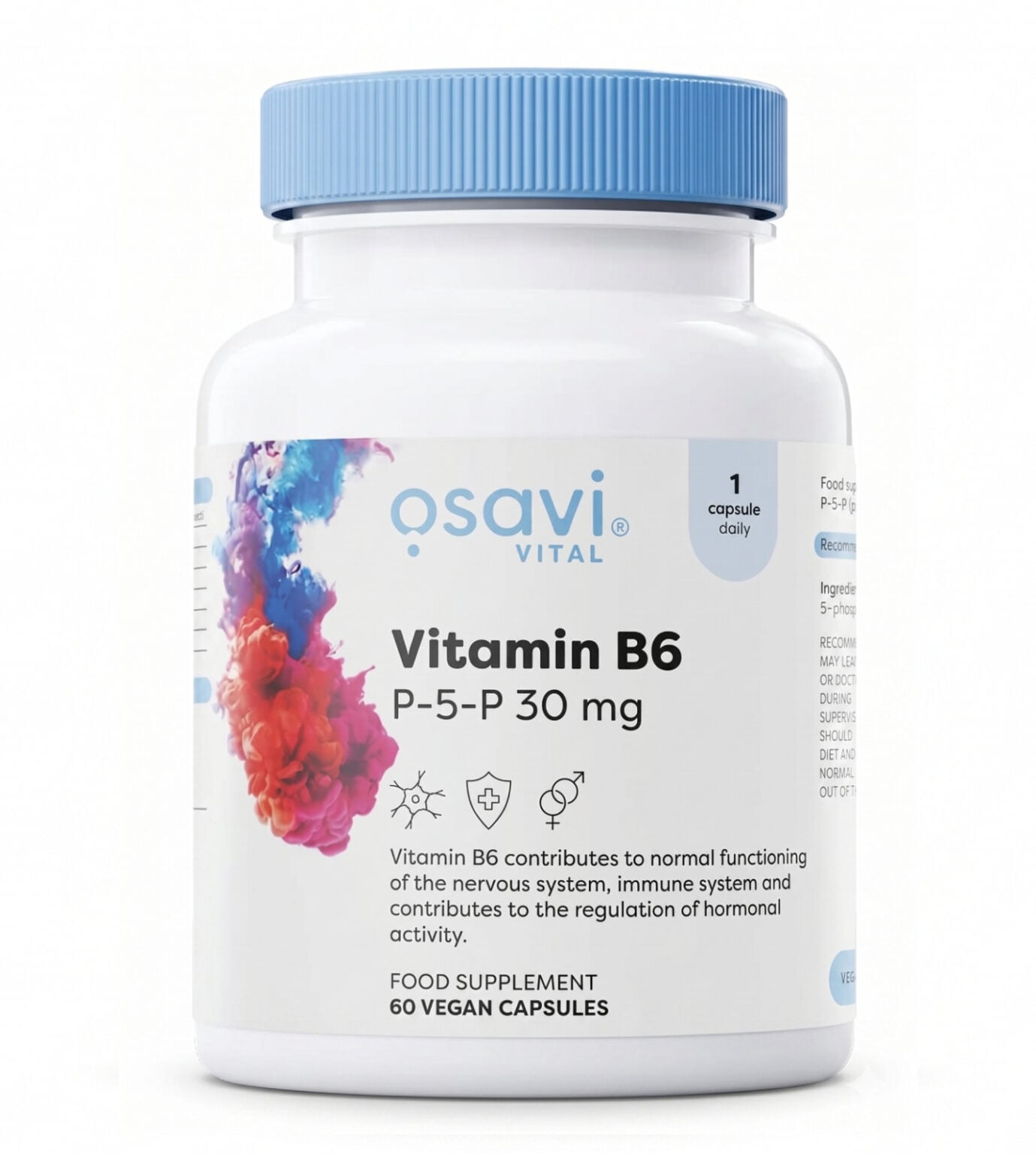 Vitamin B6 P-5-P 30 mg – Coenzyme B6 Formula | OSAVI | 60 Capsules | Clinical-Grade Longevity Protocol, HEALTH & Vitamins & Minerals supplement.