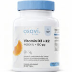 Vitamin D3 + K2 4000 IU + 150 mcg – Advanced Nutrient Synergy | OSAVI | 60 Softgels