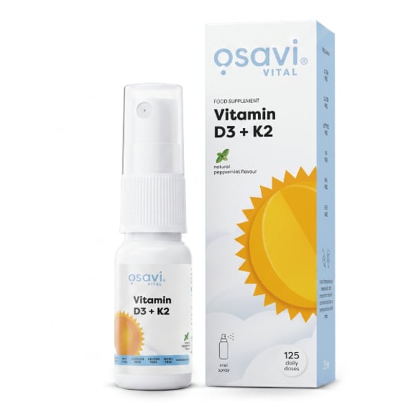 Vitamin D3 + K2 Oral Spray – High Potency Peppermint | OSAVI | 25ml | Clinical-Grade Longevity Protocol, HEALTH & Vitamins & Minerals supplement.