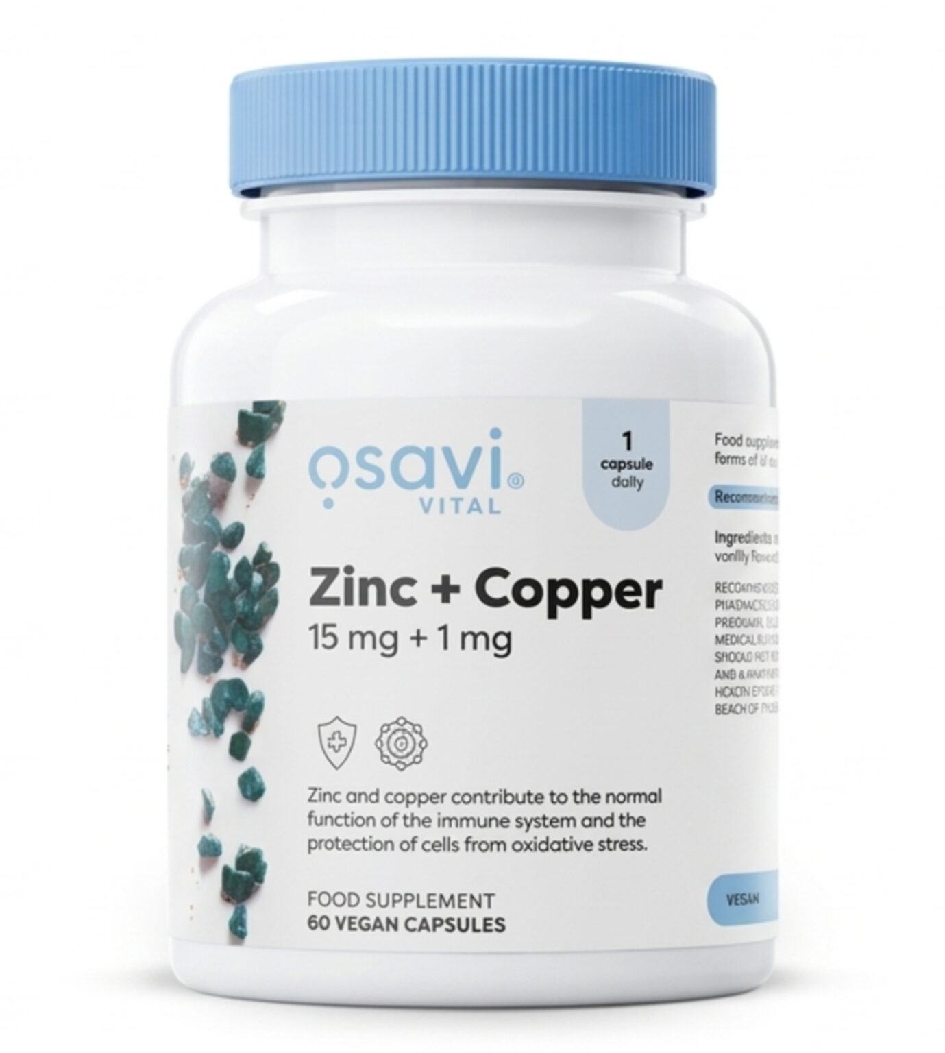 Zinc+Copper – Balanced Mineral Support | OSAVI | 60 Capsules | Clinical-Grade Longevity Protocol, HEALTH & Vitamins & Minerals supplement.