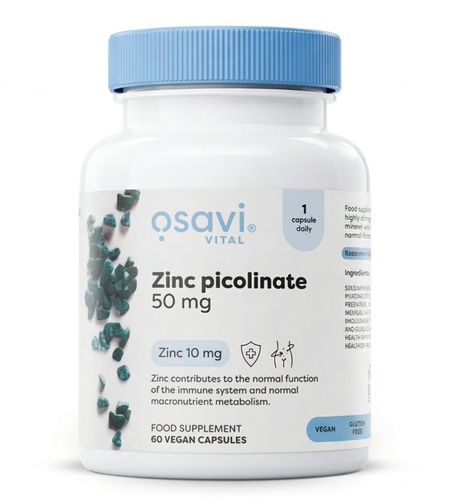 Zinc Picolinate 50mg – High Absorption Zinc Supplement | OSAVI | 60 Capsules - Science-Backed Performance Zinc Picolinate 50mg – High Absorption Zinc Supplement | OSAVI | 60 Capsules | Clinical-Grade Longevity Protocol, HEALTH & Vitamins & Minerals supplement.
