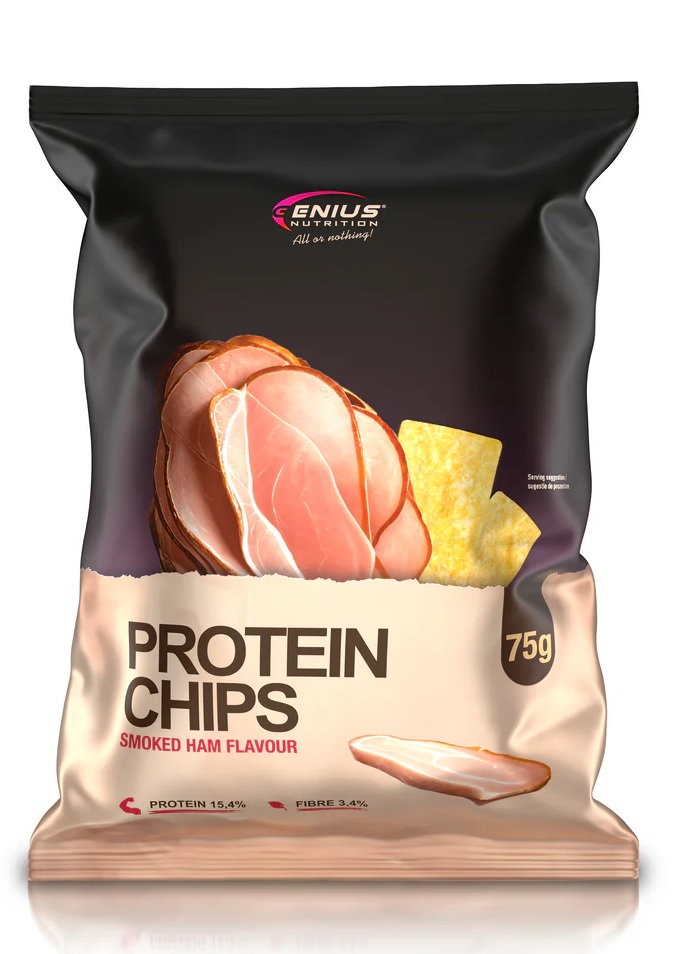 Genius Nutrition Protein Chips – High-Protein Snack | Genius Nutrition | 65g, 75g | Clinical-Grade Longevity Protocol, FUNCTIONAL FOOD & Protein Snacks & Sweets supplement.