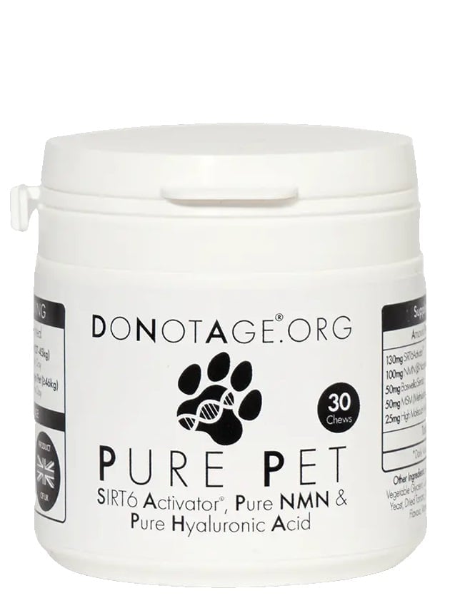 Pure Pet – Longevity & Health for Pets | DoNotAge | 30 Tablets - Science-Backed Performance Pure Pet – Longevity & Health for Pets | DoNotAge | 30 Tablets | Clinical-Grade Longevity Protocol, LONGEVITY & NAD+ & Cellular Energy supplement.