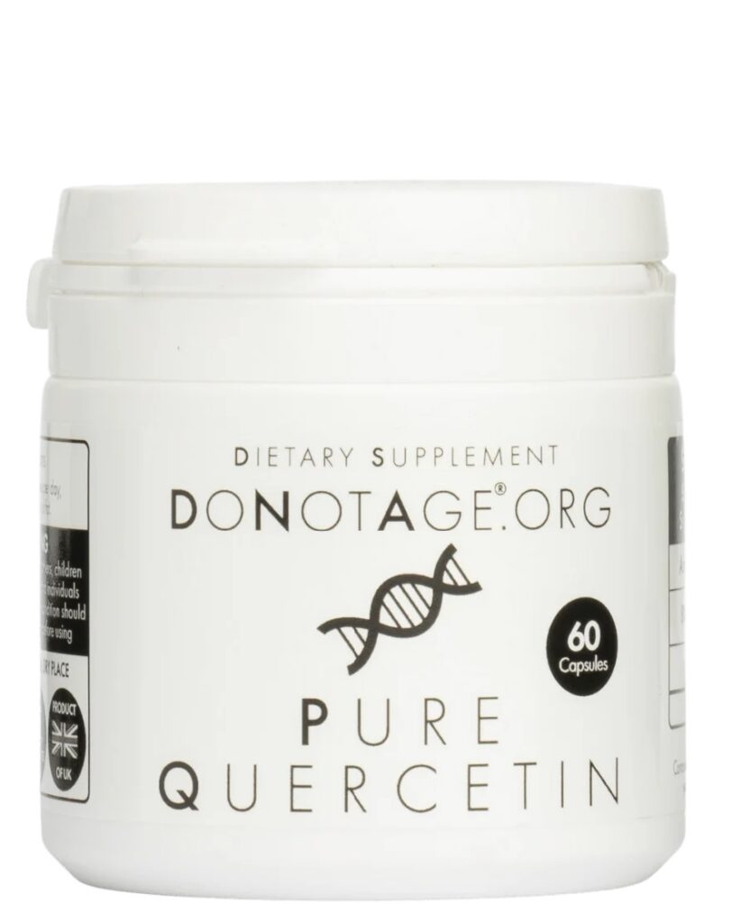 PURE QUERCETIN – High-Quality Bioflavonoid Supplement | DoNotAge | 60 Capsules | Clinical-Grade Longevity Protocol, Autophagy & Senolytics & LONGEVITY supplement.