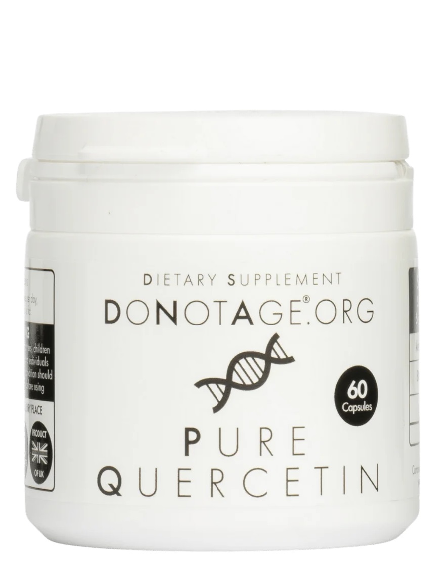 PURE QUERCETIN – High-Quality Bioflavonoid Supplement | DoNotAge | 60 Capsules - Science-Backed Performance PURE QUERCETIN – High-Quality Bioflavonoid Supplement | DoNotAge | 60 Capsules | Clinical-Grade Longevity Protocol, Autophagy & Senolytics & LONGEVITY supplement.