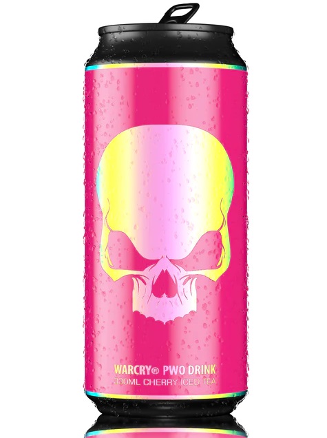 Warcry Pre-Workout – Cherry Iced Tea | Genius Nutrition | 330ml | Clinical-Grade Longevity Protocol, Pre-Workout & Energy & SPORT supplement.