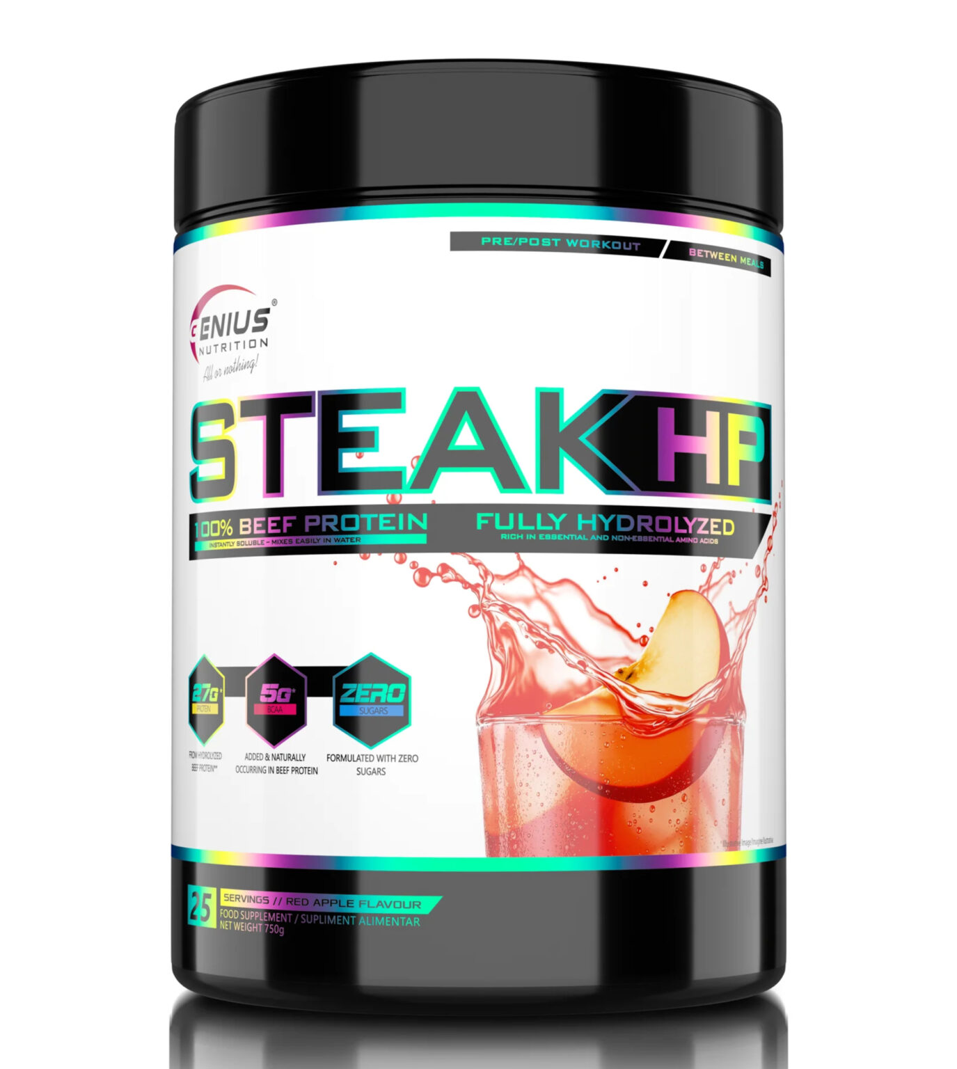 Steak-HP – Beef Protein Formula | Genius Nutrition | 750g - Science-Backed Performance Steak-HP – Beef Protein Formula | Genius Nutrition | 750g | Clinical-Grade Longevity Protocol, Protein & SPORT supplement.