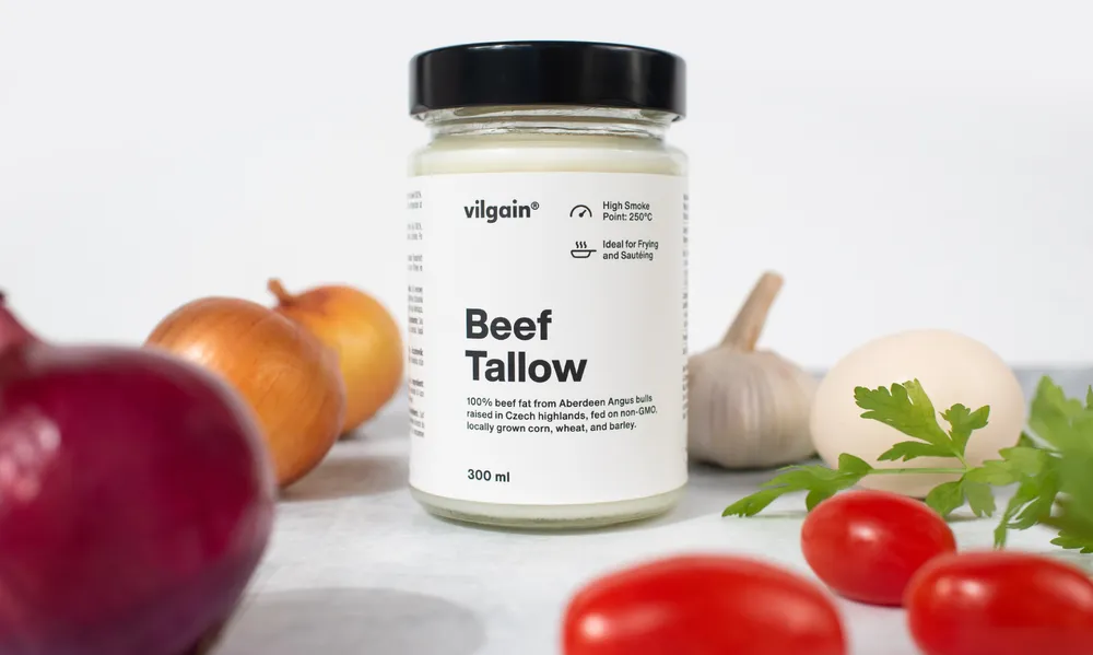 Beef Tallow – Premium Cooking Fat | Vilgain | 300 ml - product photo 3, Ancestral Fats & Premium Oils & FUNCTIONAL FOOD.