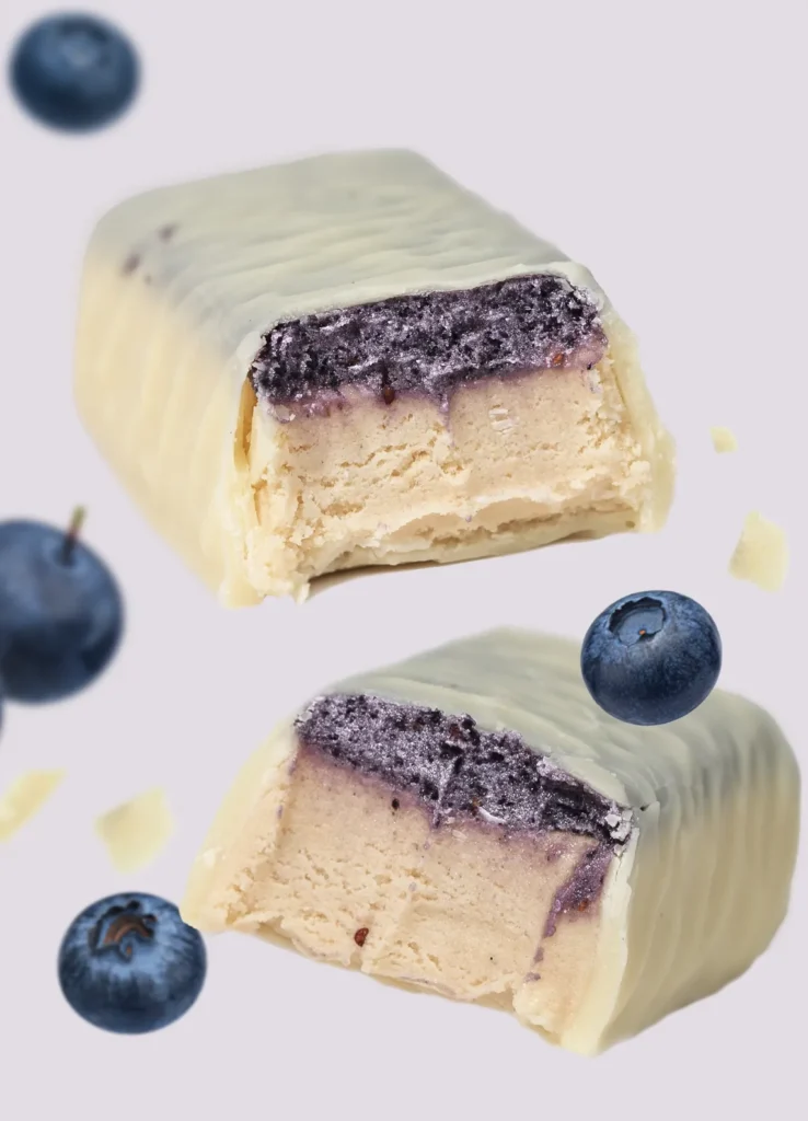 Vilgain Double Trouble Protein Bar – Blueberry Cheesecake | Vilgain | 1 Bar - product photo 2, FUNCTIONAL FOOD & Protein Snacks & Sweets.