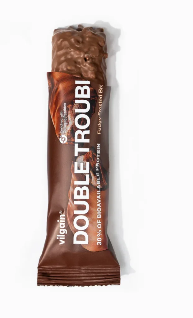 Double Trouble Protein Bar Chocolate with Cream | Vilgain | 55g - Science-Backed Performance Double Trouble Protein Bar Chocolate with Cream | Vilgain | 55g - product photo 2, FUNCTIONAL FOOD & Protein Snacks & Sweets.