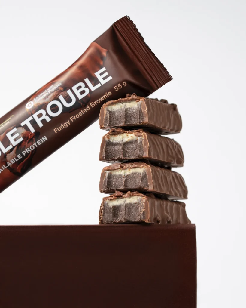 Double Trouble Protein Bar Chocolate with Cream | Vilgain | 55g - Science-Backed Performance Double Trouble Protein Bar Chocolate with Cream | Vilgain | 55g | Clinical-Grade Longevity Protocol, FUNCTIONAL FOOD & Protein Snacks & Sweets supplement.