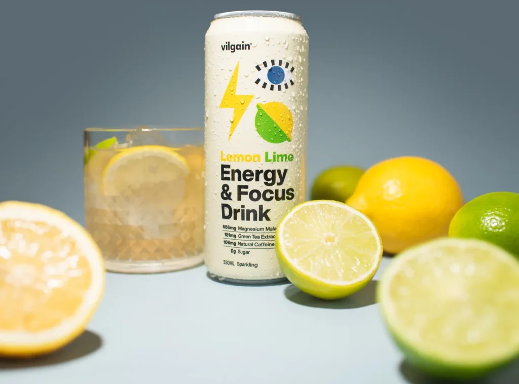 Vilgain Energy & Focus Drink Lemon and Lime – Refreshing Performance Booster | Vilgain | 330ml - product photo 3, Pre-Workout & Energy & SPORT.