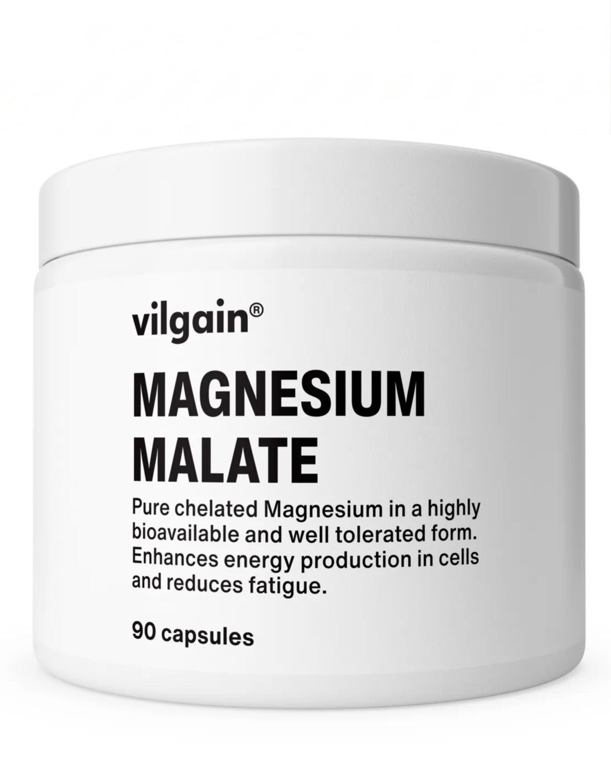 Magnesium Malate – Advanced Bioavailability | Vilgain | 90 Capsules | Clinical-Grade Longevity Protocol, HEALTH & Vitamins & Minerals supplement.