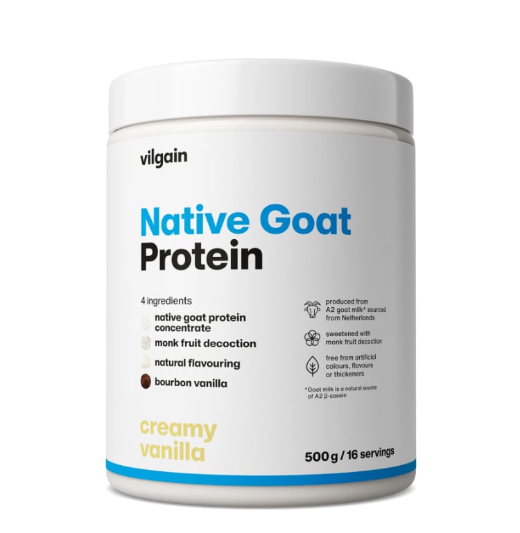 Vilgain Native Goat Protein – Premium Goat Milk Protein Blend | Vilgain | 500g - Science-Backed Performance Vilgain Native Goat Protein – Premium Goat Milk Protein Blend | Vilgain | 500g | Clinical-Grade Longevity Protocol, Protein & SPORT supplement.