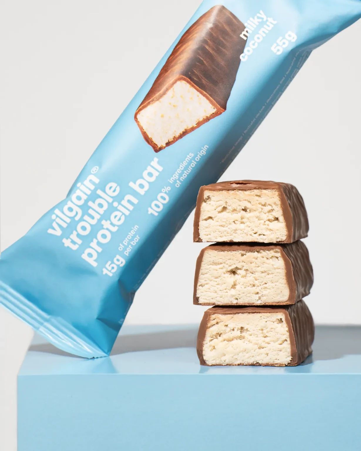 Vilgain Trouble Milky Coconut – Protein Bar | Vilgain | 55g - Science-Backed Performance Vilgain Trouble Milky Coconut – Protein Bar | Vilgain | 55g | Clinical-Grade Longevity Protocol, FUNCTIONAL FOOD & Protein Snacks & Sweets supplement.