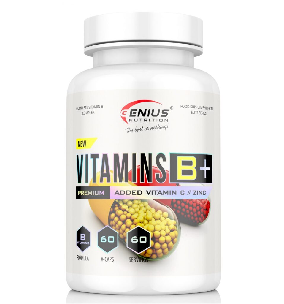 Vitamins B+ – Comprehensive B Vitamin Complex | Genius Nutrition | 60 Capsules | Clinical-Grade Longevity Protocol, HEALTH & Vitamins & Minerals supplement.