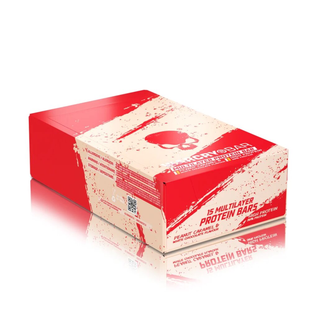 WarCry Bar Peanut Caramel & White Chocolate – Protein Bar | Genius Nutrition | 12 Pack - Science-Backed Performance WarCry Bar Peanut Caramel & White Chocolate – Protein Bar | Genius Nutrition | 12 Pack - product photo 1, FUNCTIONAL FOOD & Protein Snacks & Sweets.
